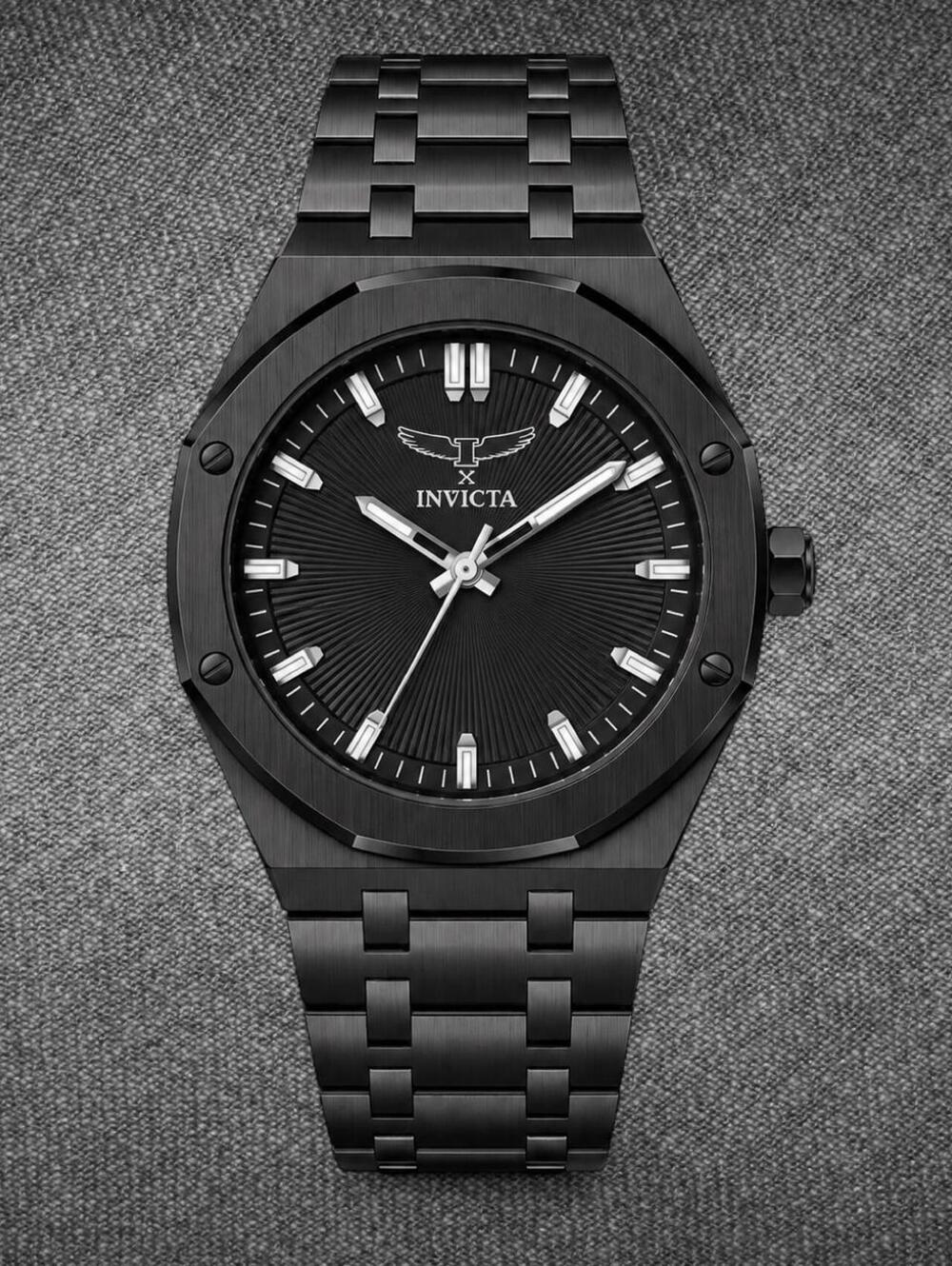 NWT Invicta 69967 Black Metal Bracelet Men’s Watch 50M